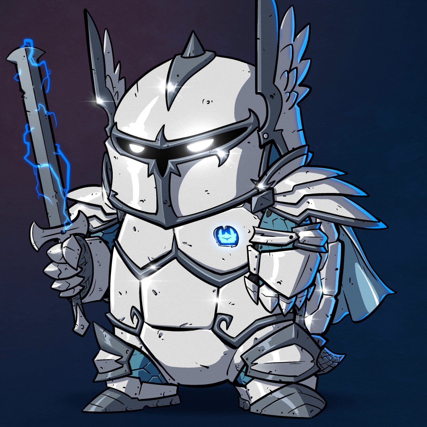 Turtle #1044 - White Knight