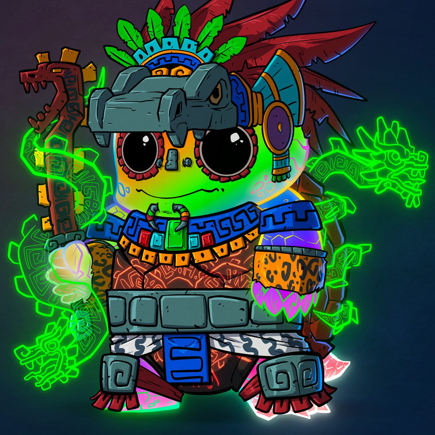Turtle #1428 - Quetzalcoatl