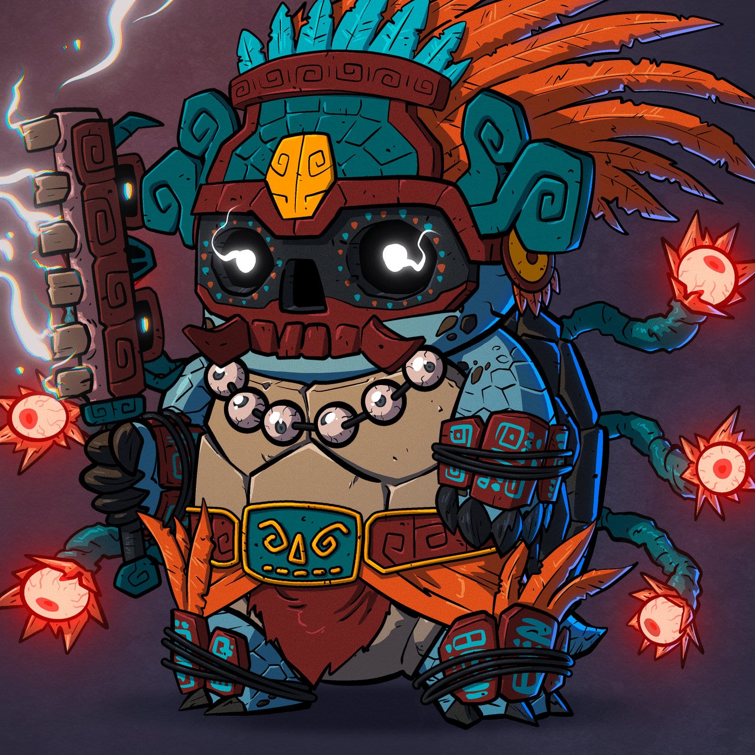 Turtle #1486 - Ah Puch