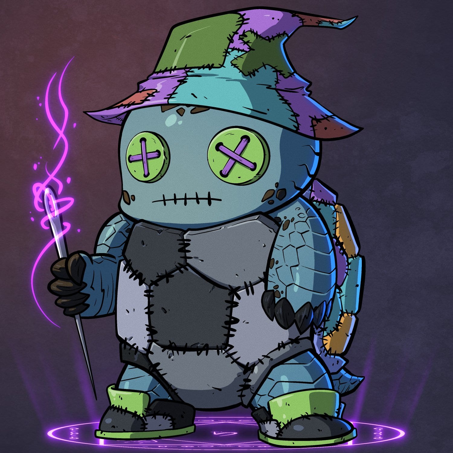 Turtle #404 - Stitched Wizard