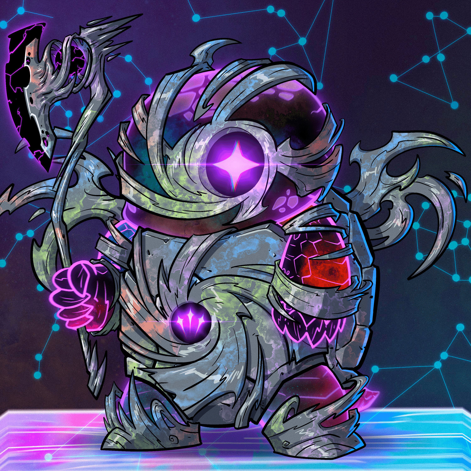 Turtle #1369 - Celestial Nebula