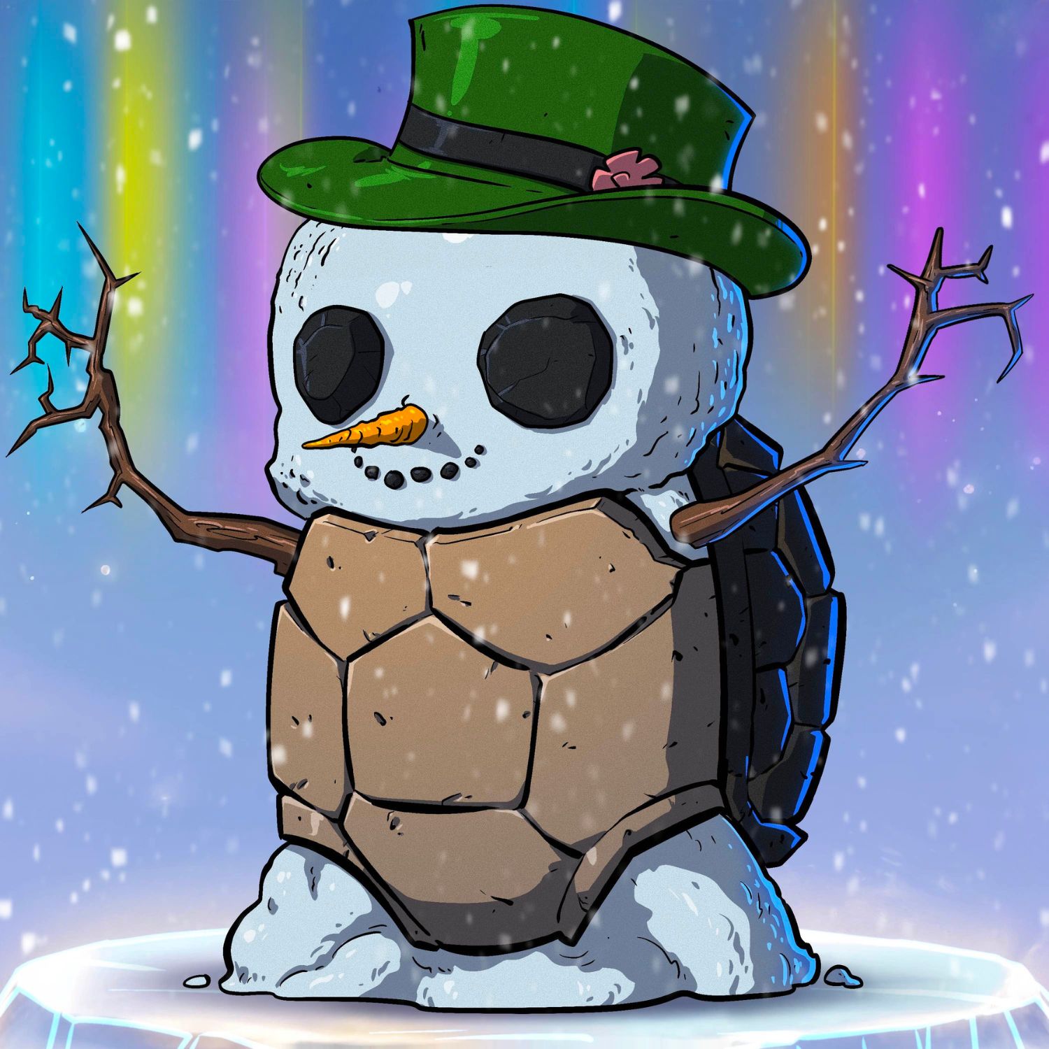 Turtle #892 - Frosty the Snowturt