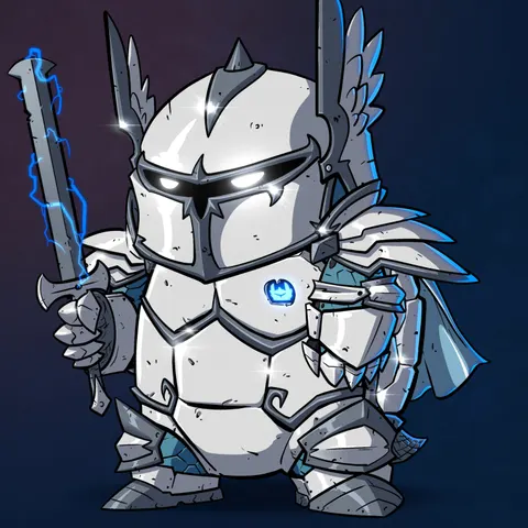 Turtle #1044 - White Knight