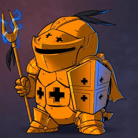 Turtle #1079 - Gold Knight