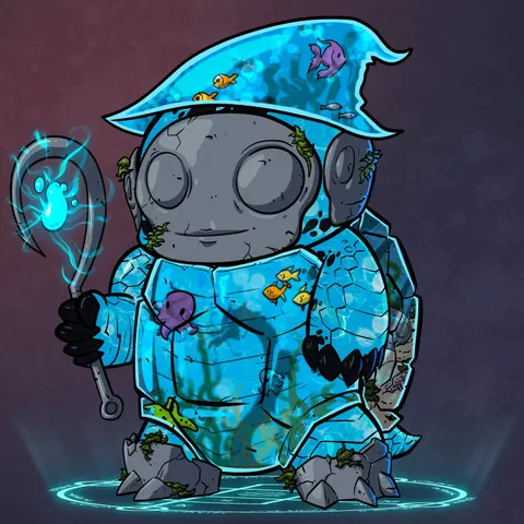 Turtle #1152 - Aqua Wizard