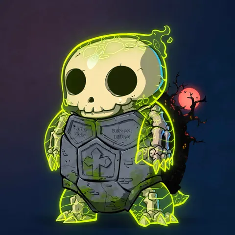 Turtle #331 - Spectral Skeleturt